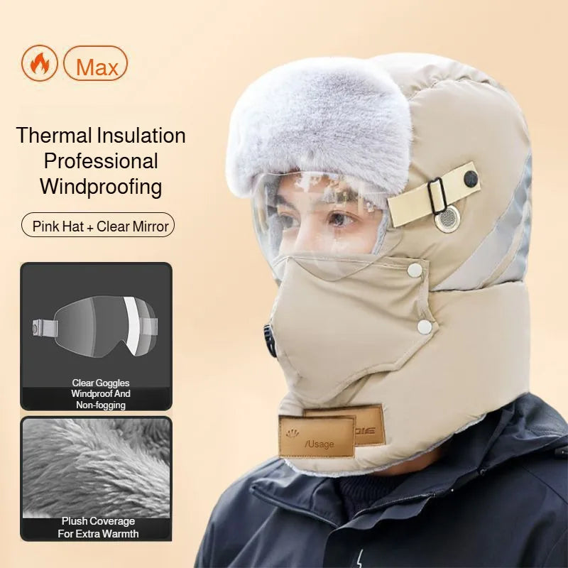 Windproof Full-Face Thermal Winter Hat