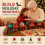DIY Christmas Wooden Train 3D Puzzle Kit
