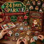 24-Piece Christmas Diamond Art Ornament Kit