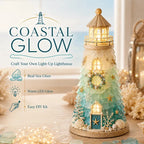 DIY Light-Up Sea Glass Lighthouse Craft Kit – 15 Designs