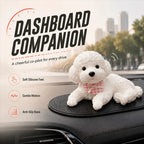 Squeezable Teddy Puppy Dashboard Buddy