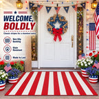 Striped Non-Slip Holiday Doormat – 7 Designs