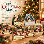 3D Christmas Greeting Card Set – 6 Pack