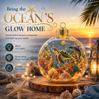 Lighted Ocean Animal Diorama Ornament