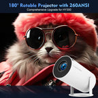 HY300 Pro Smart Mini Projector – Android 11 & 180° Flexible