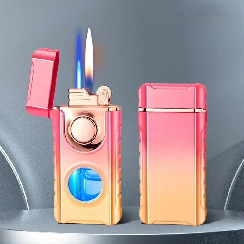 Dual-Fire Metal Windproof Lighter