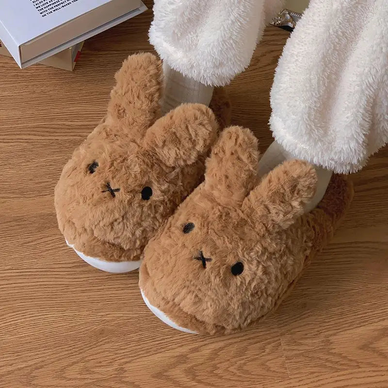 Miffy Bunny Plush Slippers