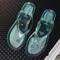 Jelly Clear Transparent Beach Flip Flops