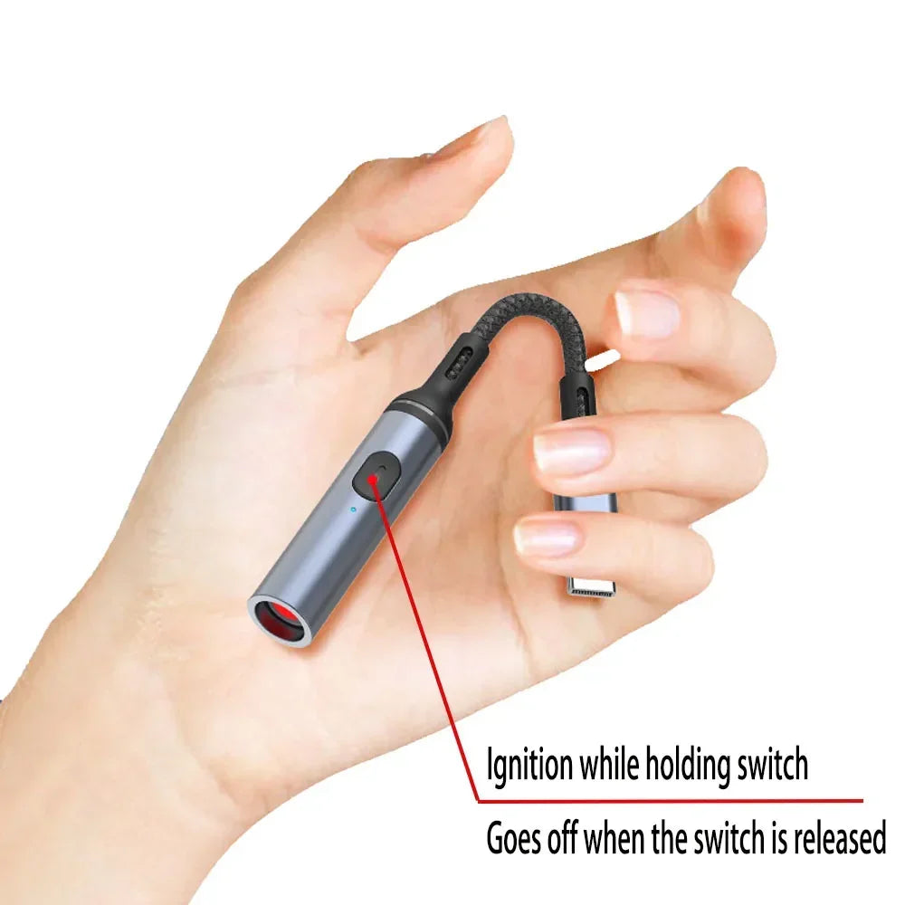Compact USB-C Travel-Friendly Lighter