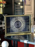 Black & Gold Glass Serving Tray
