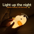 Satsus® Puppy Silicone Squishy Night Light Gift Cute Droopy Ears and Cozy for Decor Perfect Gift