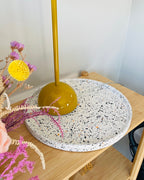 Large Rustic Terrazzo Round Jesmonite Tray