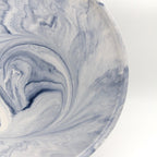 Large Grey Marble-Effect Round Tray