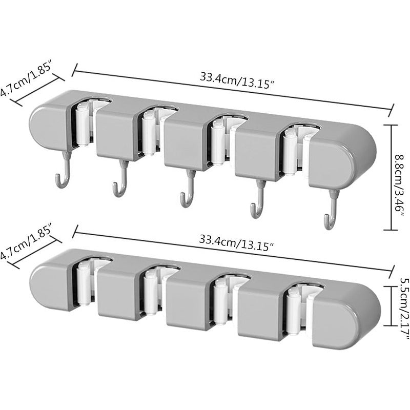 Drill-Free Wall Mop Holder