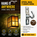 Heavy-Duty Steel T-Hook