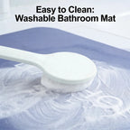 Bathroom Mat — Quick-Dry, Non-Slip, Plush, Absorbent, Machine Washable