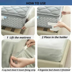 Secure Fit Sheet Holders – Wrinkle-Free. Slip-Free Bed