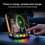 Wireless Charging Car Mount — Fast Charging, Automatic Clamping, Vent Mount, Dashboard Mount, Rotating, Universal