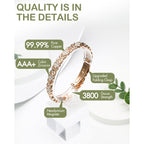 GlamClover Infinity Clover Copper Magnetic Bracelet with Adjuster