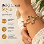 Artisan Textured Cross Cuff