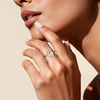 Brilliant Gold CZ Ring
