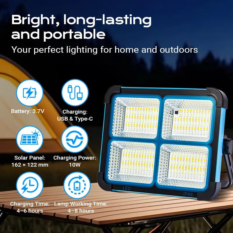 Solar Rechargeable LED Work Light