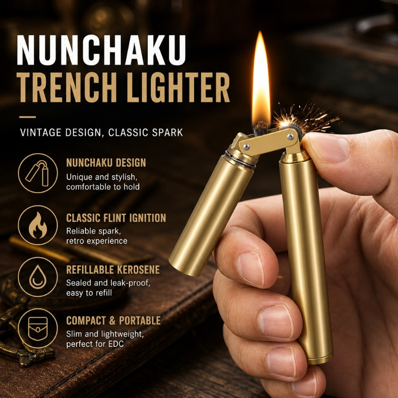 Nunchaku Style Brass Lighter