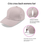 High Ponytail Criss Cross Cap