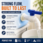 High Flow Water Tank Faucet
