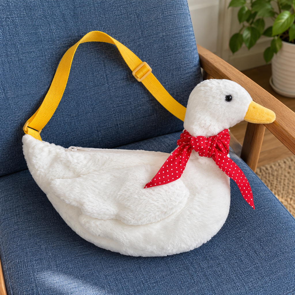 Silly Goose Plush Shoulder Bag