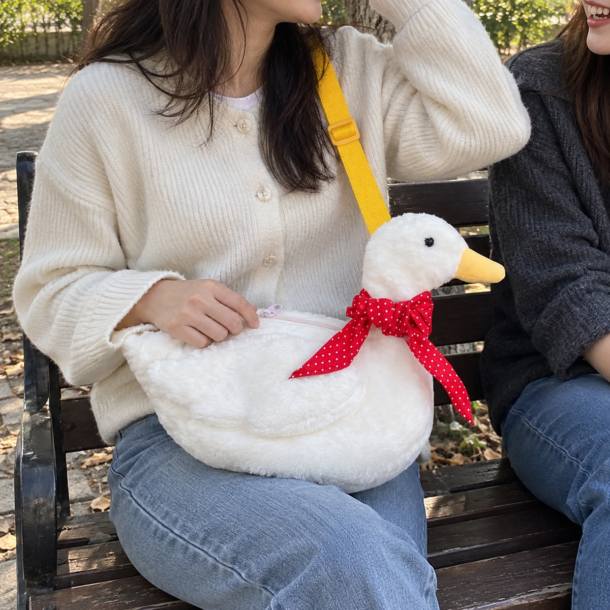 Silly Goose Plush Shoulder Bag