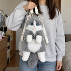 Never Let Go Cat Plush Backpack