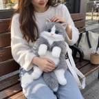 Never Let Go Cat Plush Backpack