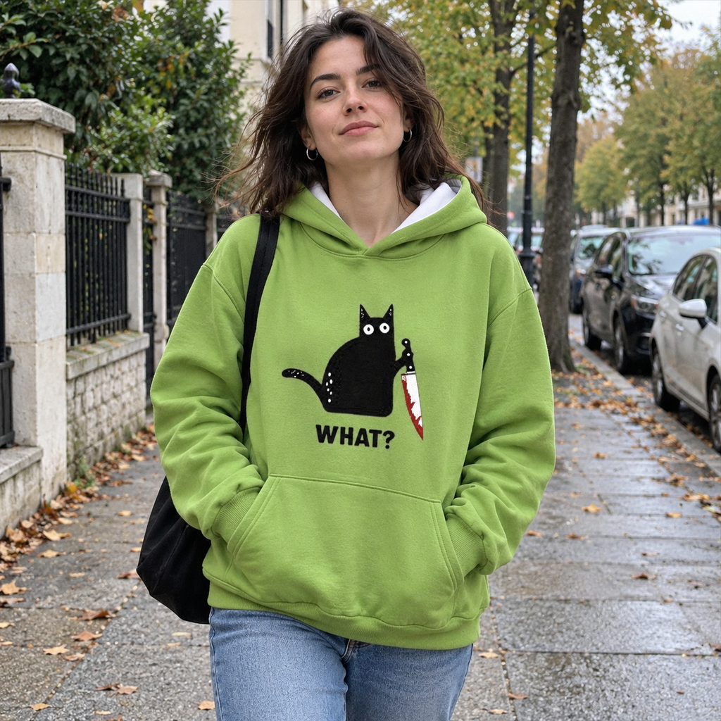 Purr Mood What Cat Hoodie