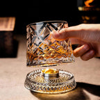 Whiskey Glass — Spinning, Crystal, Elegant, Unique, Modern, Luxury