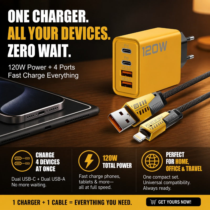4-Port Multi-Device Charger