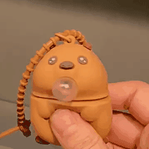 Satsus® Otter Bubble Blowing Baby Squishy Silicone Night Light Soft Glow Adorable Funny Perfect for Gift