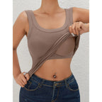 Seamless Padded Ribbed Tank