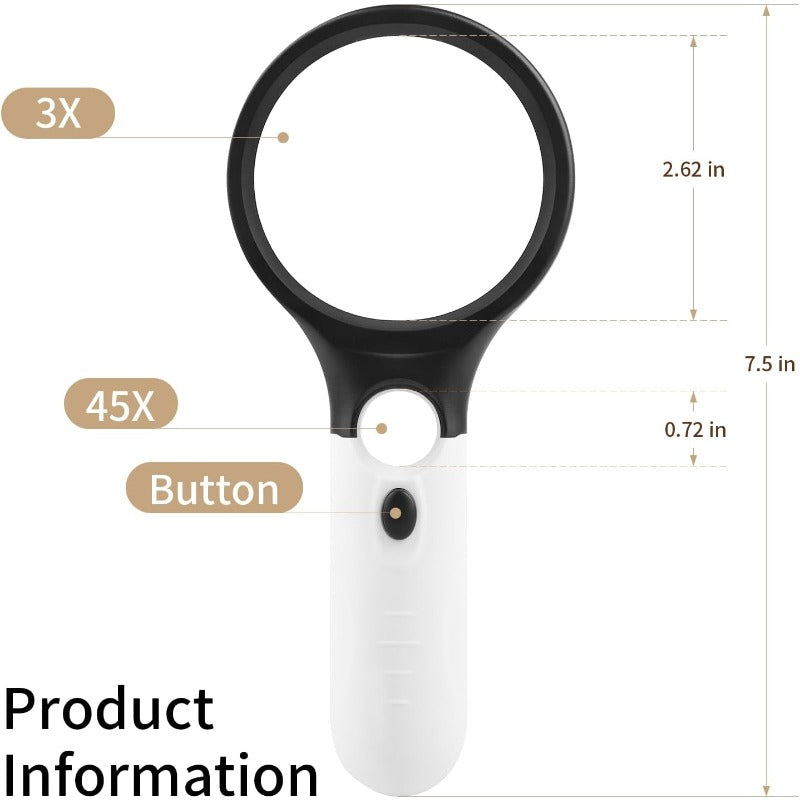 LED Illuminated Reading Magnifier