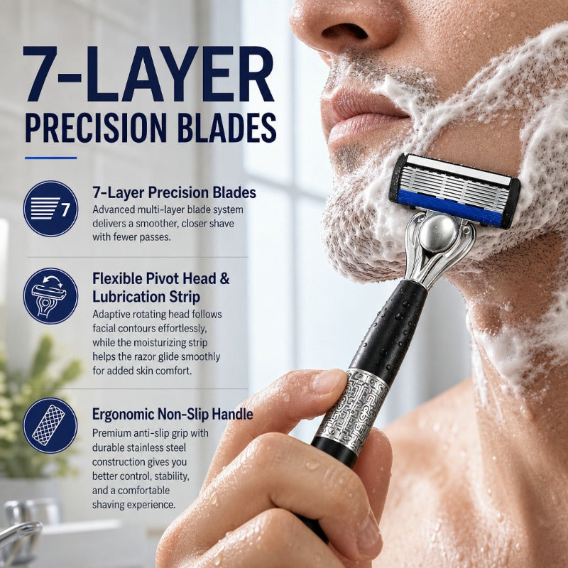 7-Layer Precision Shaving Kit