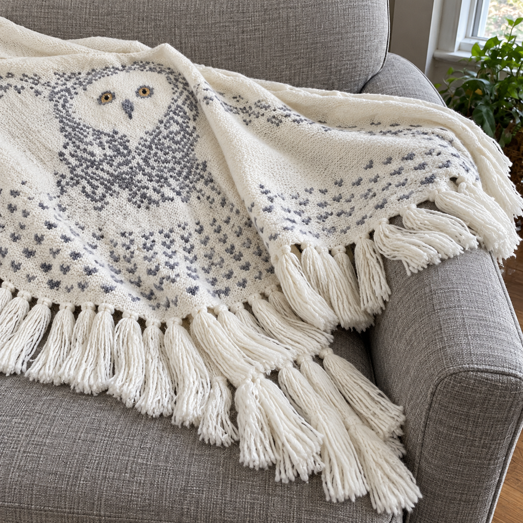 Night Owl Cozy Knitted Shawl