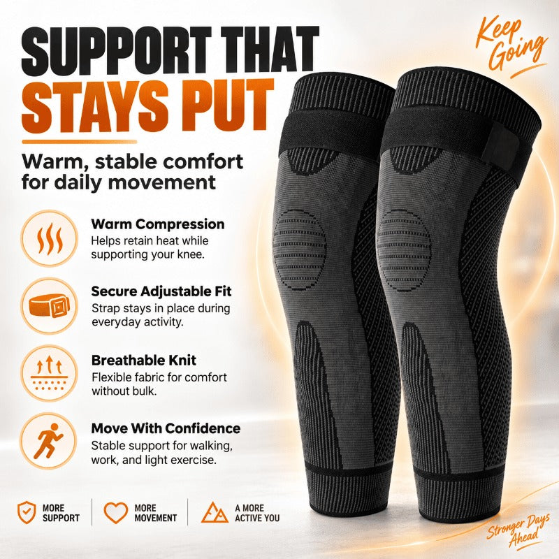 Self-Heating Herbal Knee Wraps (2-Pack)
