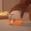 Satsus® Otter Bubble Blowing Baby Squishy Silicone Night Light Soft Glow Adorable Funny Perfect for Gift