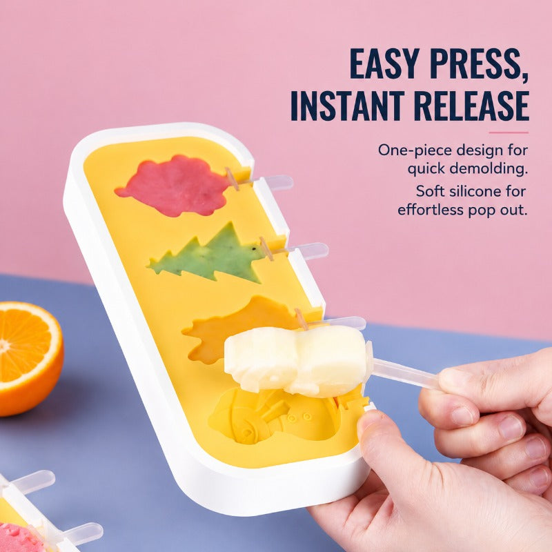 Stackable Lidded Ice Pop Maker