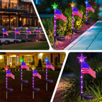 Solar American Flag Lights