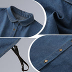 Breathable Denim Detachable Collar