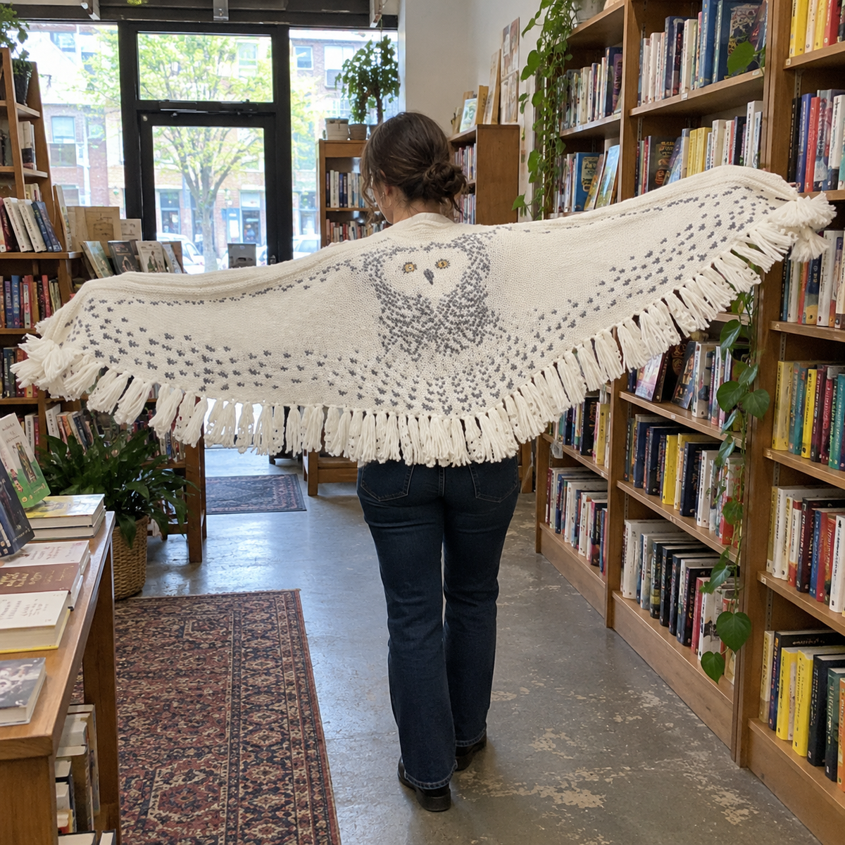 Night Owl Cozy Knitted Shawl