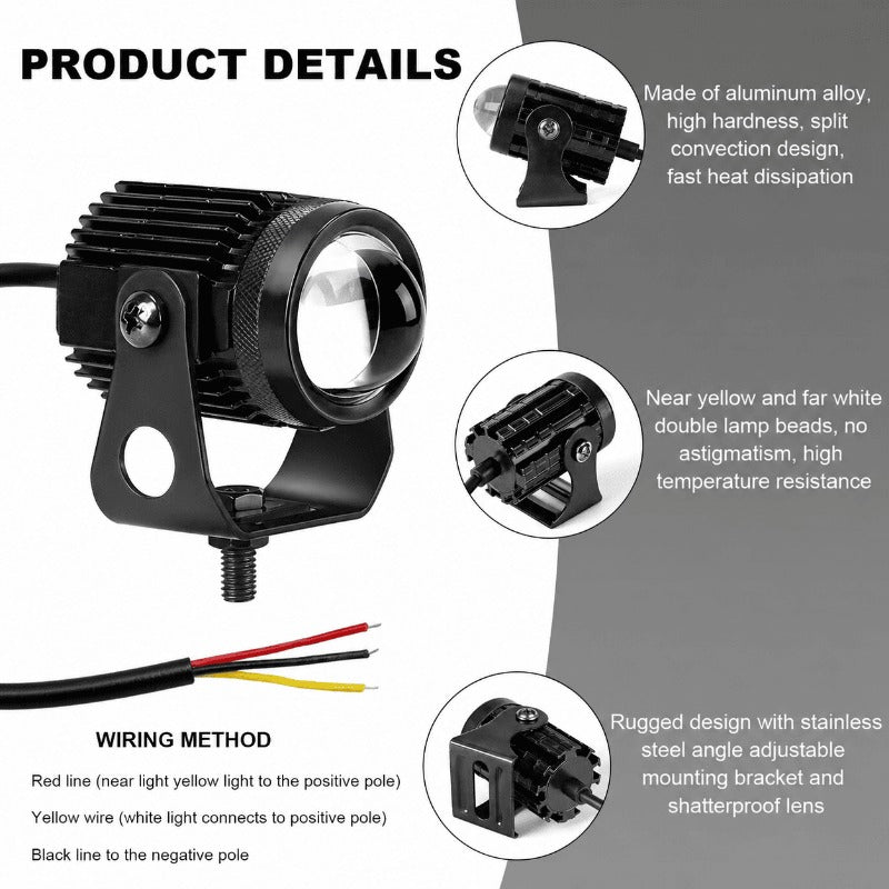 Compact Dual-Beam Aux Lights
