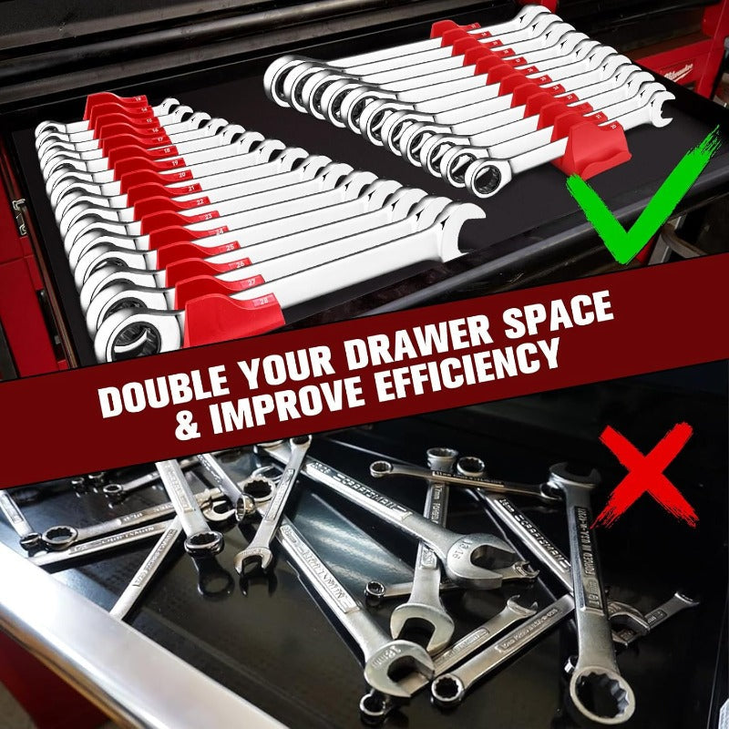 Magnetic Wrench Organizer Set