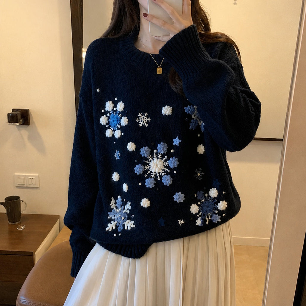 Christmas Village Plush Sweater